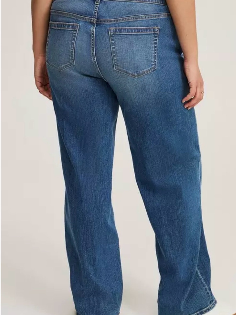 NWOT TORRID SIZE 18 TALL Perfect Wide-Leg Mid-Rise Jean - Picture 3 of 4